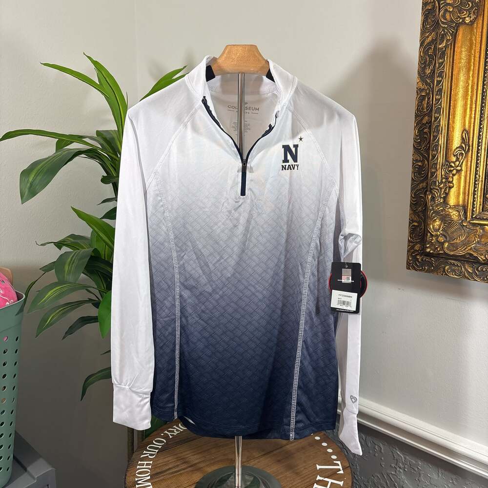 Colosseum Team NAVY  Quarter-Zip Jacket - women’s large.